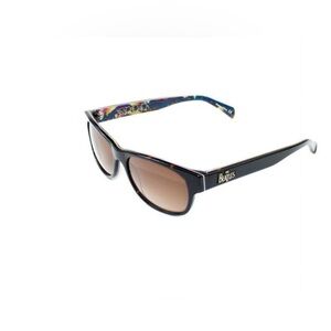 The Beatles Black Wayfarer Sunglasses with Brown Gradient Lenses